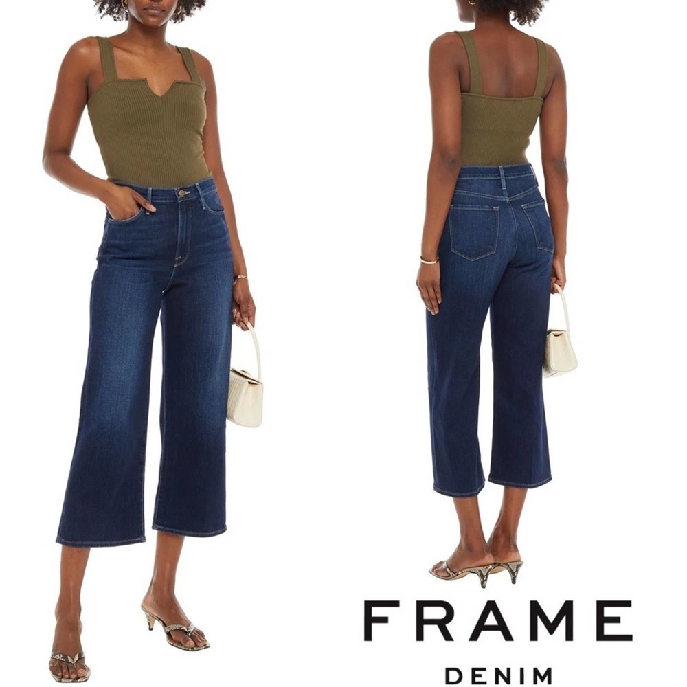 FRAME Le Ali Wide Crop Denim Jean:Size 30, NWT.